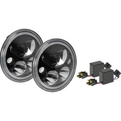 Vision X Vortex Black Chrome LED Headlights 07-18 Jeep Wrangler - Click Image to Close